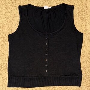 GAP Black Sleeveless Tank Top